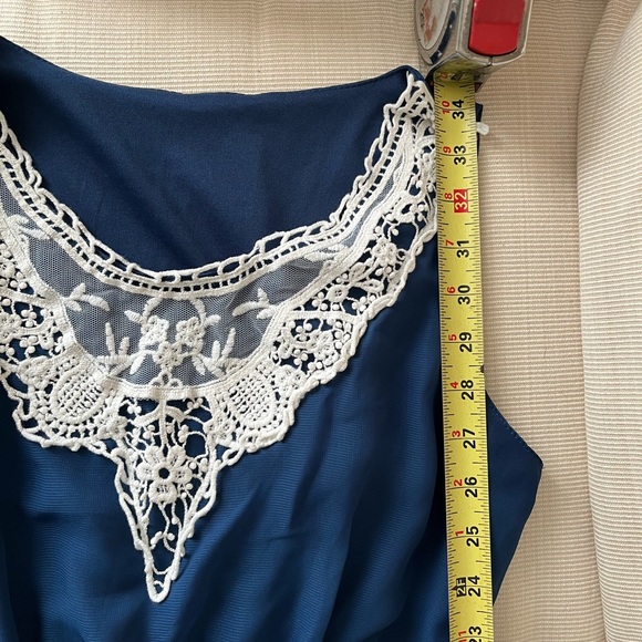 Blue Vintage Bohemian Dress - Picture 9 of 14